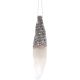 4. DECORATIVE PENDANT SANTA CLAUS 11CM SEQUINS GRAY