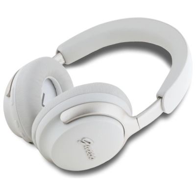 2. Guess Bluetooth ANC Headphones GUBHC22PSFCSME Beige/Beige Metal Script Logo