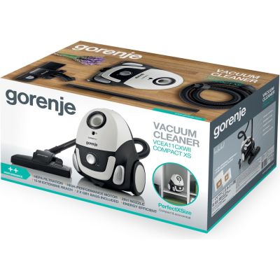 5. Gorenje VCEA11CXWII vacuum cleaner 2 l Cylinder vacuum Dry 750 W Dust bag