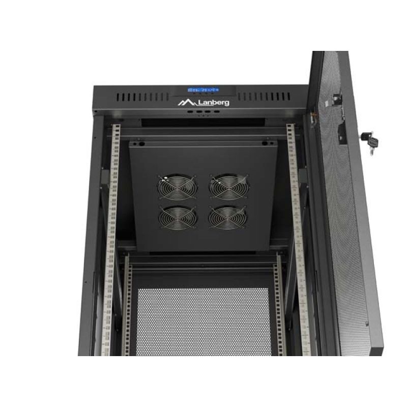 24. LANBERG FLOOR RACK CABINET 19" 24U 600X800 BLACK