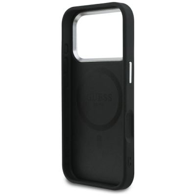 7. Guess Classic Logo MagSafe Case for iPhone 17 Pro - Black