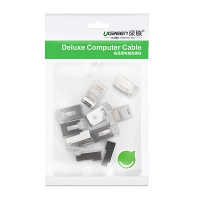 5. Ugreen 10x plug end RJ45 8P8C (UTP Cat. 6 / Cat. 5 / Cat. 5e) silver (NW111)