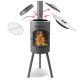 20. Bonfeu Bongiano Sp 3001 garden fireplace black