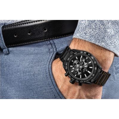 4. Men's Watch Giewont Chronograph Sapphire Black GW9580-B2