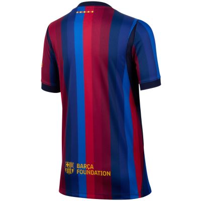 3. Nike FC Barcelona 2026/27 Stadium Home Kids' Jersey Burgundy Blue II1624 683