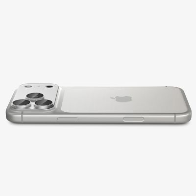 8. Spigen Optik Pro XL GLAS.TR EZ FIT Tempered Glass for iPhone 18 Pro - Silver