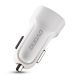 2. Dudao car kit charger 2x USB 2.4A + cable USB 3in1 Lightning / Type C / micro USB cable white (R7 white)