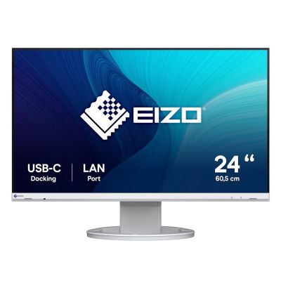 EIZO FlexScan EV2490-WT Monitor - 60.5 cm (23.8") - 1920 x 1080 pixels - Full HD - LED - 5 ms - White