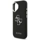 6. Guess Grained Big 4G Classic Logo case for iPhone 17 - black