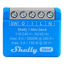 Shelly 1 Mini Gen4 Smart WiFi Controller, 2 pcs