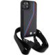 3. BMW M Edition Carbon Tricolor Lines & Strap case for iPhone 15 Plus / 14 Plus - black