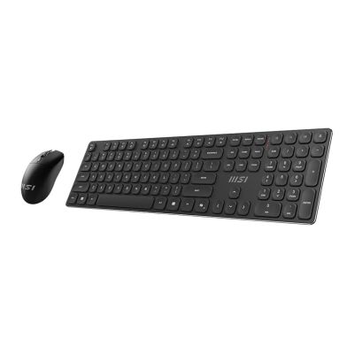 2. MSI FORGE K210 WIRELESS COMBO Keyboard Mouse Included Home/Office USB Black
