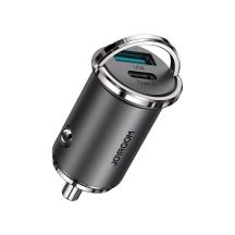 Joyroom Fast Car Charger USB Type C / USB 45W 5A Power Delivery Quick Charge 3.0 AFC SCP Gray (C-A35)