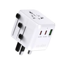 SBS Travel Adapter 2xUSB-C 1xUSB-A Universal - White