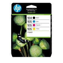 HP 934 BLACK / 935 CMY INK/CARTRIDGE 4-PACK