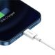 8. Baseus Superior USB - Lightning cable 2.4A 0.25 m White (CALYS-02)