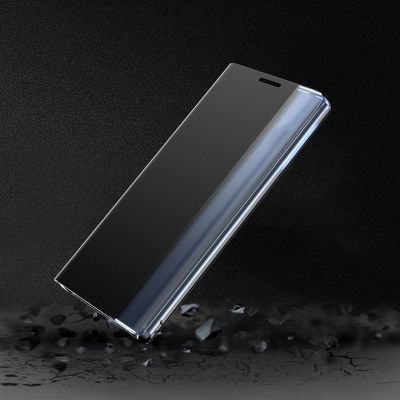 8. Sleep Case Bookcase Type Case with Smart Window for iPhone 13 Pro Max blue