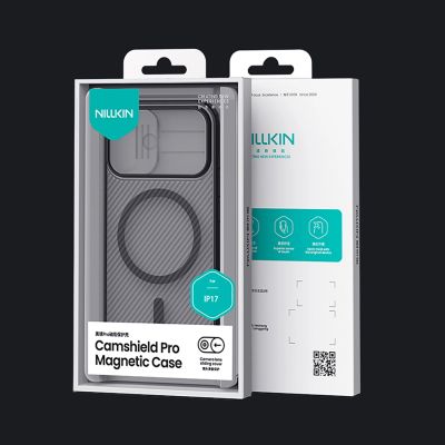 20. Nillkin CamShield Pro MagSafe Compatible Case for iPhone 17 - Transparent Black