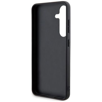 8. DKNY Leather Checkered Mono Pattern & Printed Stripes case for Samsung Galaxy S24+ - black