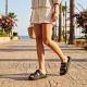 9. Women's sports flip-flops with a thick sole for the pool, black Big Star TT274A037