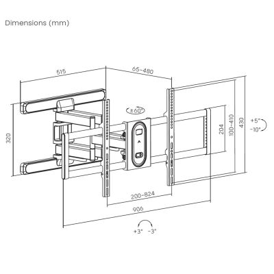 11. 3D LUCCA chest of drawers 165x40x80 white
