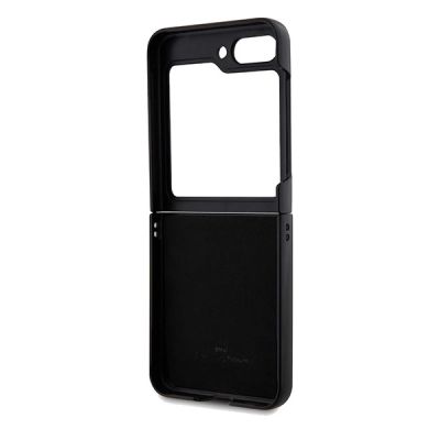 7. BMW Leather Hot Stamp case for Samsung Galaxy Z Flip 5 - black