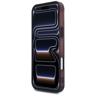 5. Mercedes AMG IML Transparent Bicolor Block MagSafe Case for iPhone 18 Pro Max / 17 Pro Max - Black and Burgundy