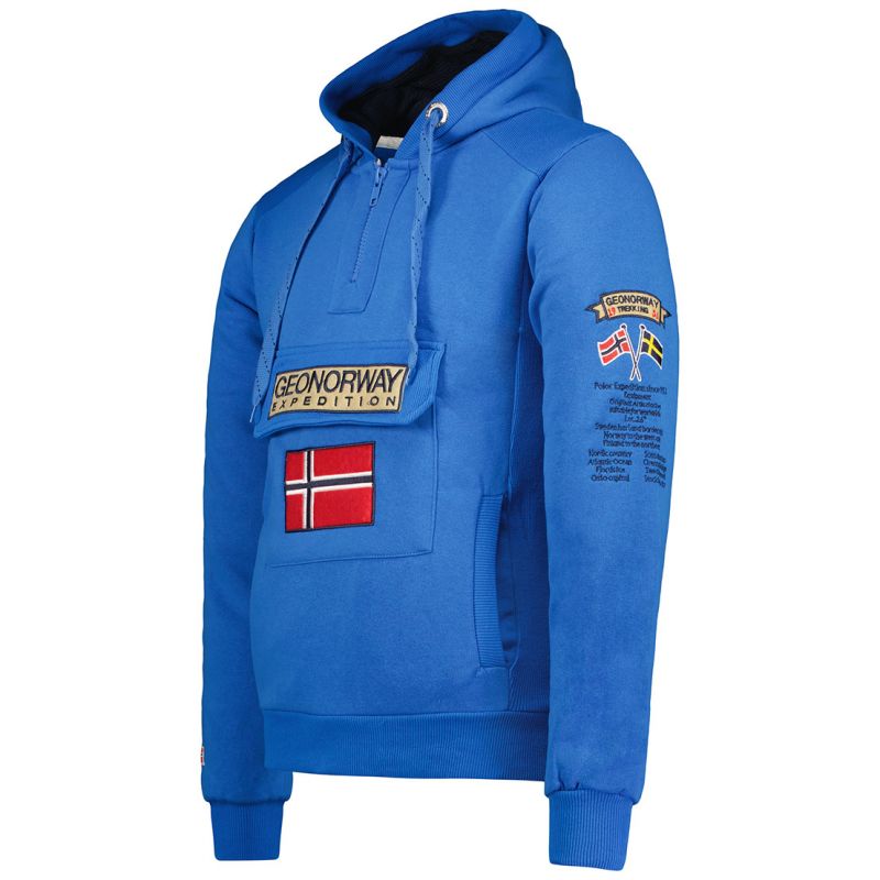 4. Geographical Norway Gymclass EO DB 100 M sweatshirt WU6582H/GNO-Royal Blue