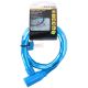 4. DUNLOP BLUE SPIRAL BIKE LOCK WITH KEY, HOSE, 18MMx80CM