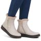 15. Beige women’s ankle boots with fur lining Rieker Y3481-60