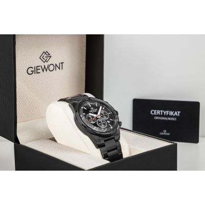 8. Men's Watch Giewont Chronograph Sapphire Black GW9140-B2