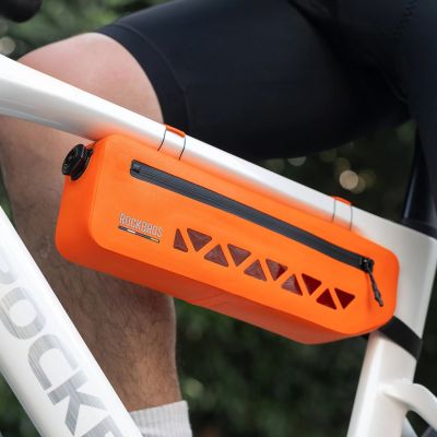 2. Rockbros AS-140 ROAD TO SKY waterproof frame bag 1.7 l - orange