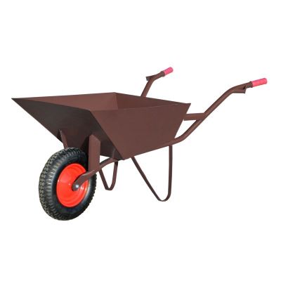Construction wheelbarrow 85L/1.5mm brown