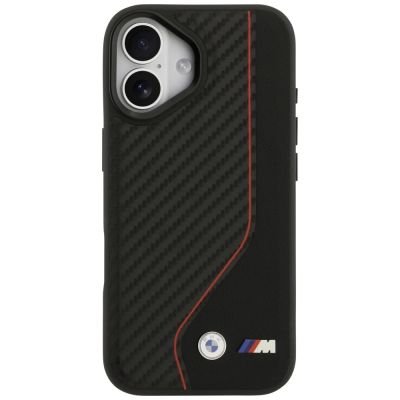 3. BMW M Carbon Line & Logo MagSafe Case for iPhone 17 - Red