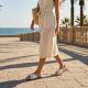 7. Women's flat slippers with bow white eVento 5479