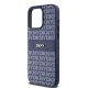 6. DKNY Leather Mono Stripe & Metal Logo case for iPhone 15 Pro Max - blue