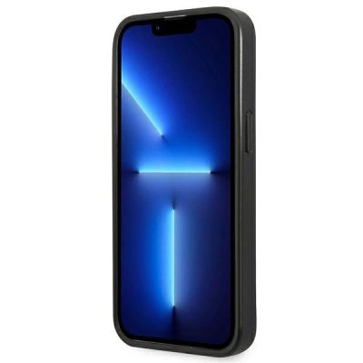 5. Guess SaffianoTriangle Logo case for iPhone 13 / 14 / 15 6.1" - silver