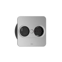 Bachmann 946.105 Electrical Socket Type F + USB A + USB C Stainless Steel