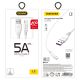 3. Dudao cable USB / USB Type C 5A cable 2m white (L2T 2m white)