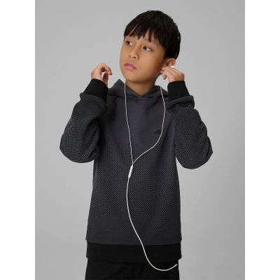 3. Boy's hoodie with all-over print 4F 4FJWAW26TSWSM2687-95A