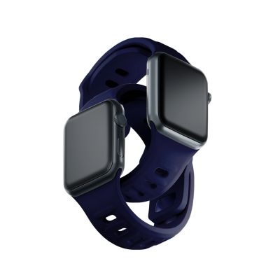 13. 3mk Silicone Watch Strap for Apple Watch 42 / 44 / 45 / 49 mm - blue