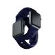 13. 3mk Silicone Watch Strap for Apple Watch 42 / 44 / 45 / 49 mm - blue