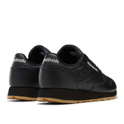 5. Men’s Leather Sneakers Reebok Classic Leather, Black Sports Shoes (GY0954/100008493)