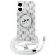 2. Karl Lagerfeld IML Crossbody Monogram Karl & Choupette Head MagSafe iPhone 16 Case - Clear