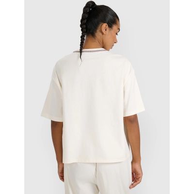 2. Women's oversize printed T-shirt 4F 4FRSS25TTSHF2979-11S