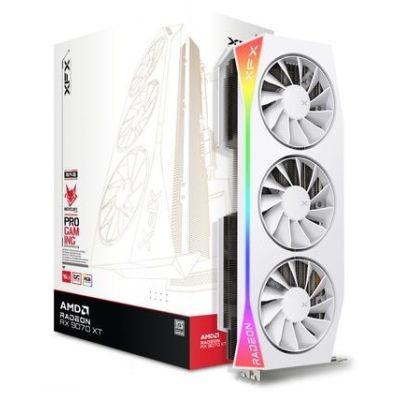 5. graphics card XFX Mercury RX 9070XT OC White G RGB 16