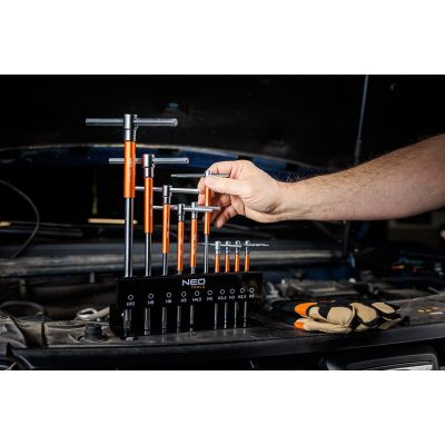 15. Pin wrenches 2-10 mm, set of 10 in a rack