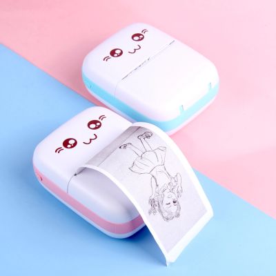 12. HURC9 Bluetooth Thermal Printer Kitty Mini with App - Blue