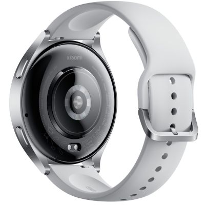 4. Xiaomi Watch 2 3.63 cm (1.43") AMOLED 46 mm Digital 466 x 466 px Touchscreen Silver Wi-Fi GPS