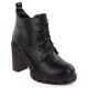 21. Black women's block-heel ankle boots M.Daszyński SA218-8